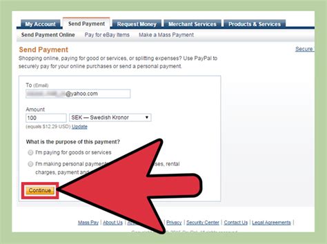 does paypal automatically convert to foreign currency.